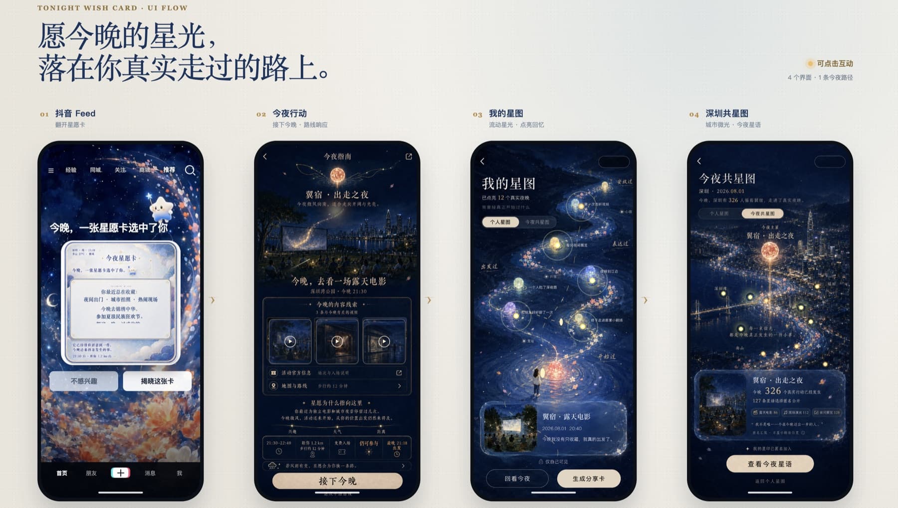 Tonight Wish Card mobile product flow